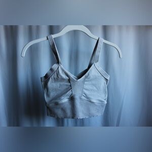 FP Movement, Good Karma Scoop Neck Bra, Vintage Ice Grey, Size: XS/S.